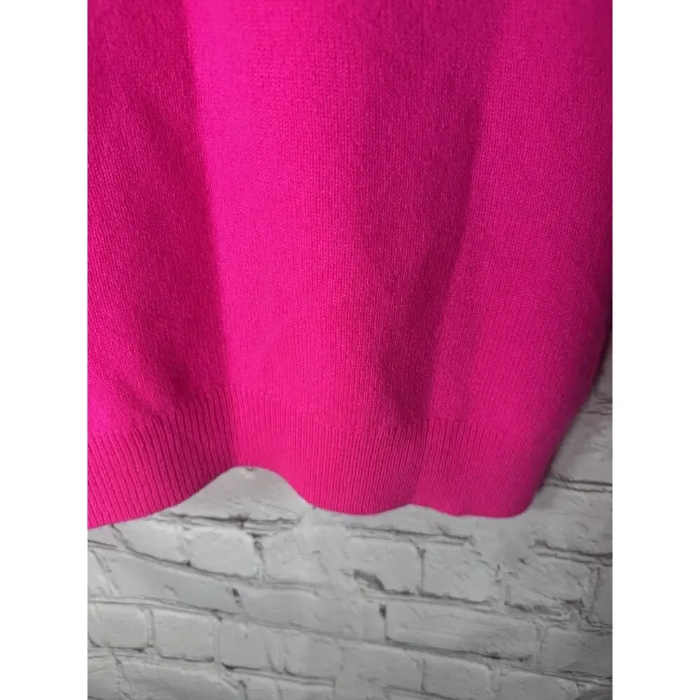 Charter Club Luxury Cashmere Sweater Womens PS Petite Small Vibrant Pink - Picture 5 of 8